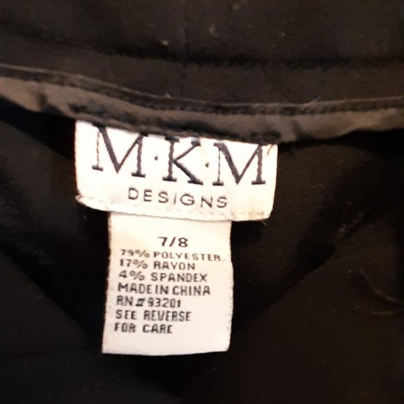 Dress Pant, MKM Designs, SZ 7-8, 79%Poly, 17%Rayon - Picture 4 of 6